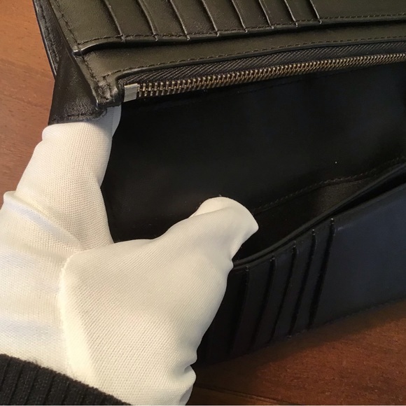 Black Brown Plaid Burberry Unisex Wallet - Picture 8 of 12